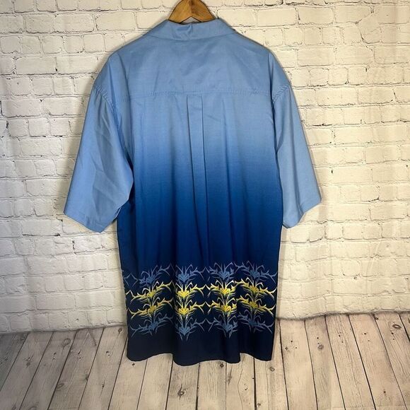 Y2K Paco Jeans Co. Hawaiian Oversized Baggy Button Down Shirt size XL - Picture 5 of 8